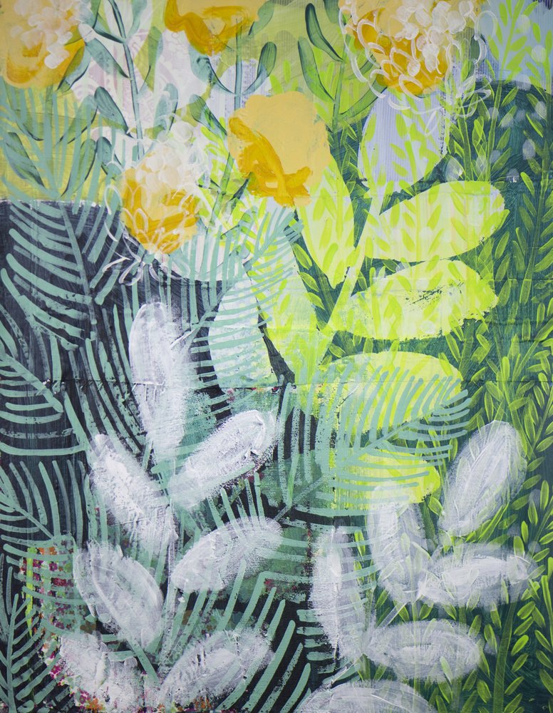 豊かな植物の層 作： 