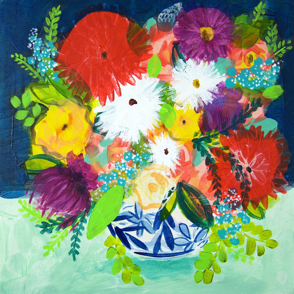 鮮やかな花束 作： 