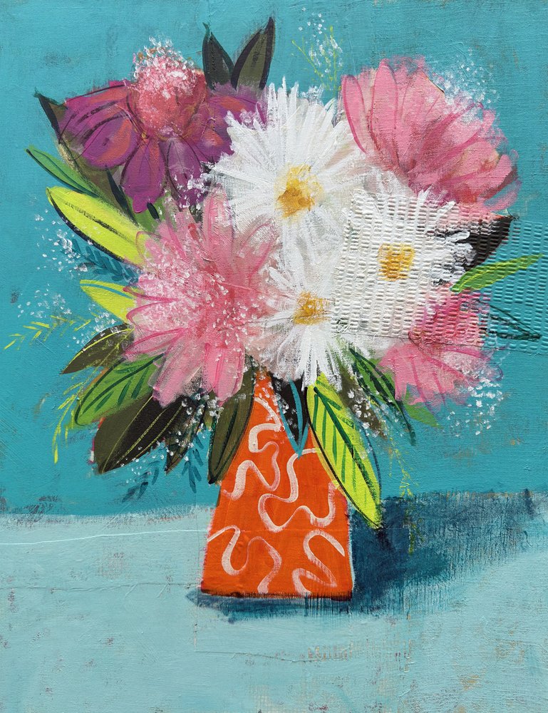 鮮やかな花束 作： 