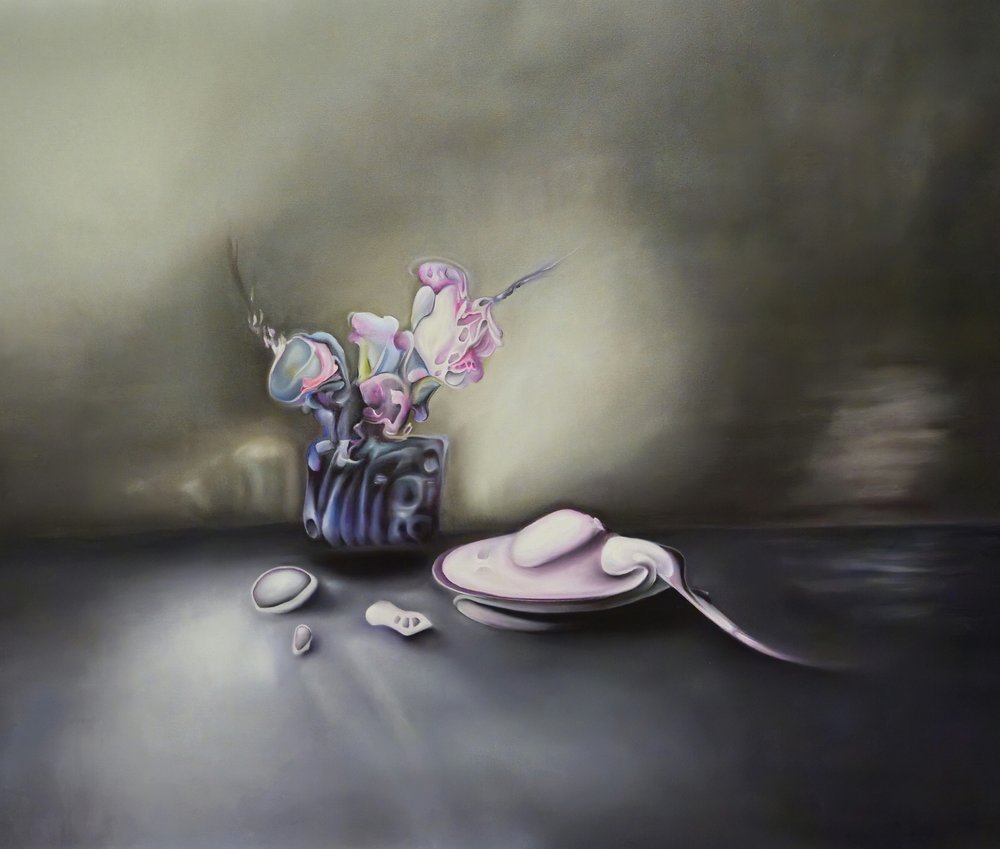 夢のような花の静物画 作： 
