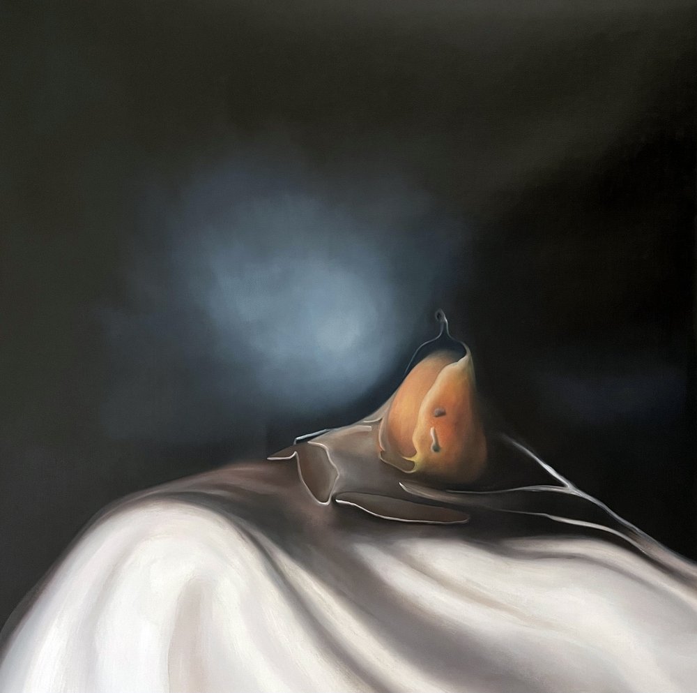 優雅な洋ナシの静物画 作： 