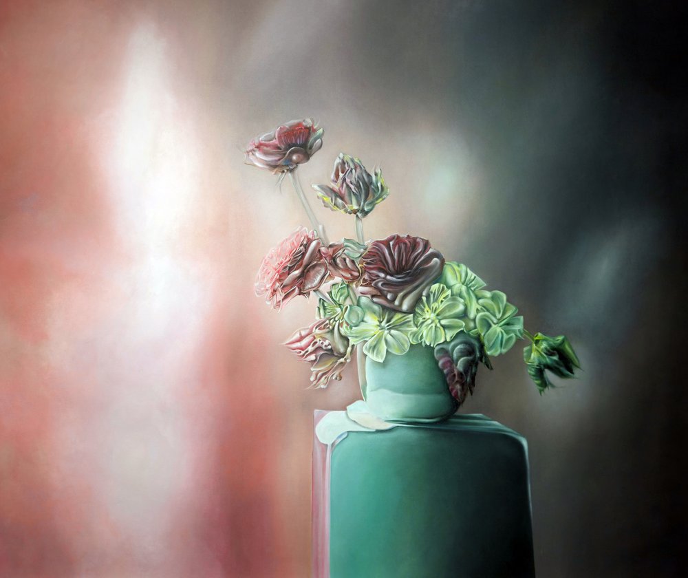 シュルレアリスムの花の静物画 作： 