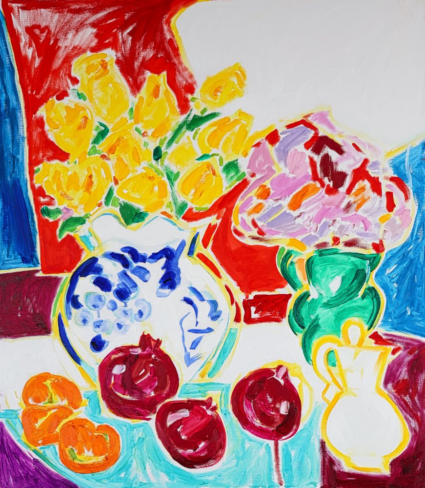 色鮮やかな静物画 作： 