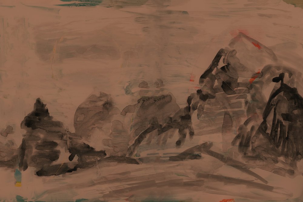 太古の山々の姿 作： 