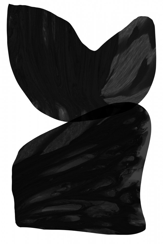 黒い抽象的な形 作： 