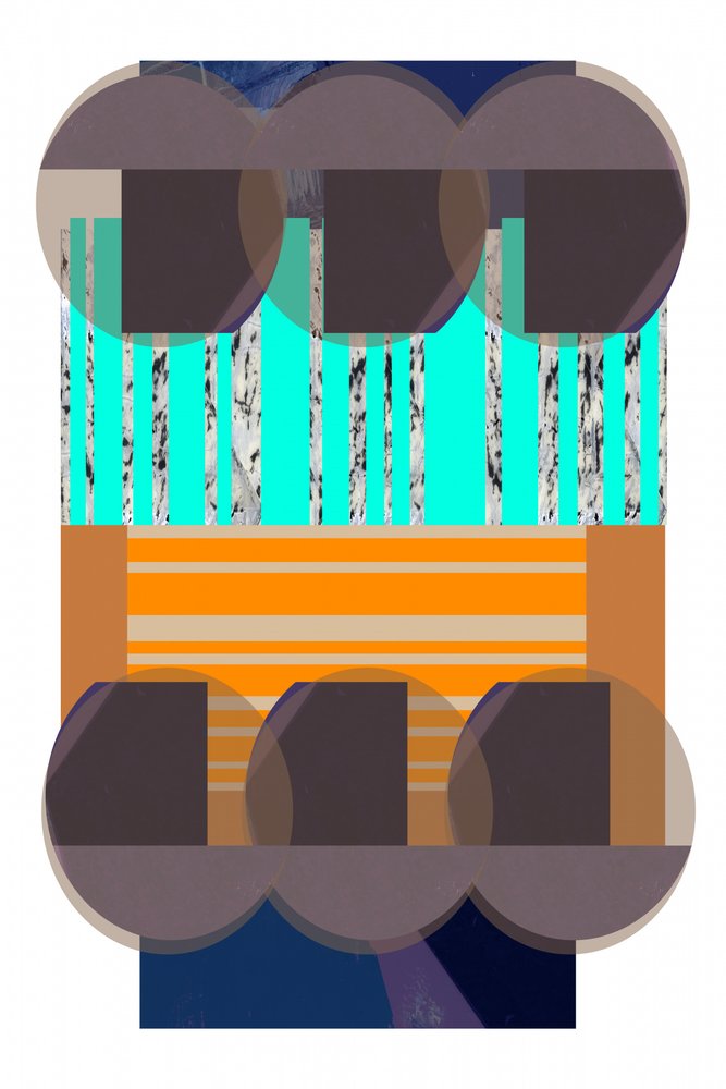 カラフルな幾何学模様ブロック 作： 