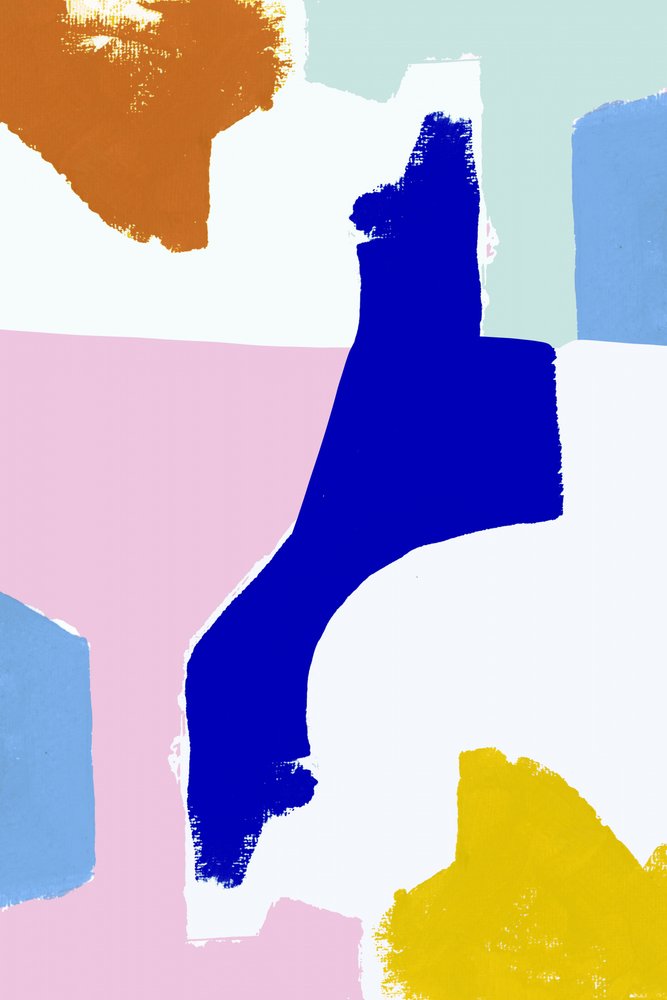 カラフルでモダンな抽象画 作： 