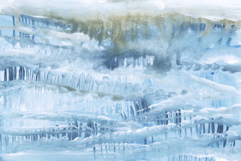 氷のような青い風景 作： 