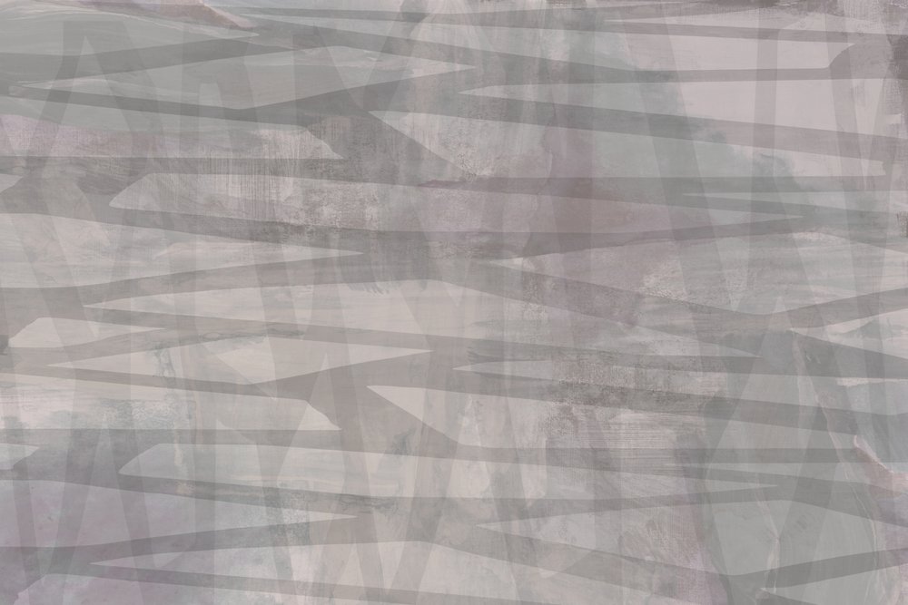 重層的なグレーの抽象画 作： 