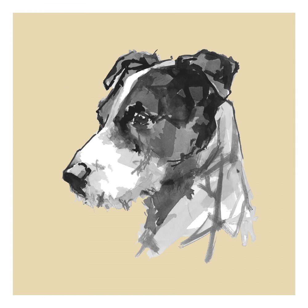モダンな犬の肖像画 作： 
