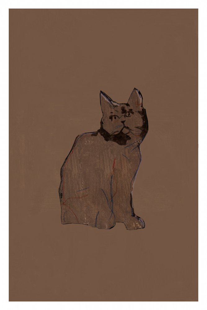 静かな茶トラ猫 作： 
