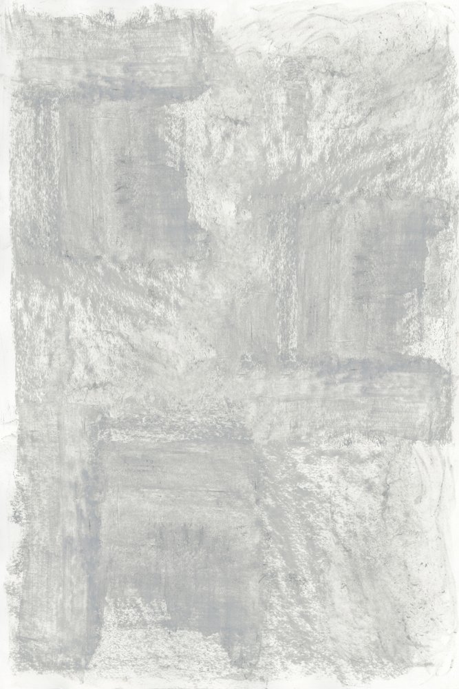 ソフトグレーの抽象画 作： 