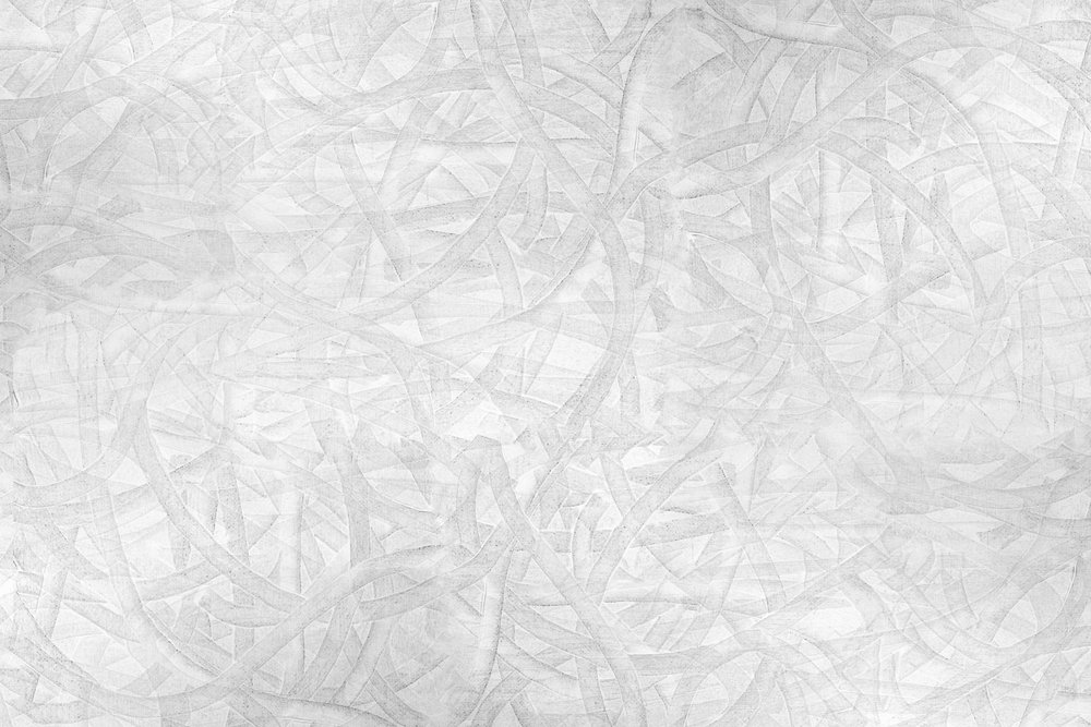 もつれた白の抽象画 作： 