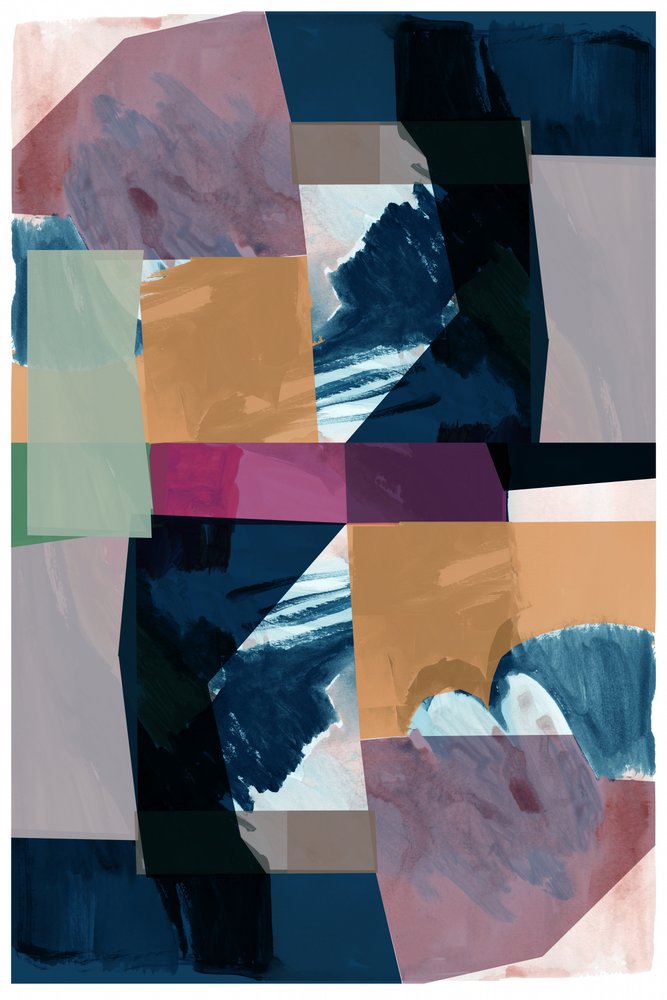 鮮やかな抽象画 作： 