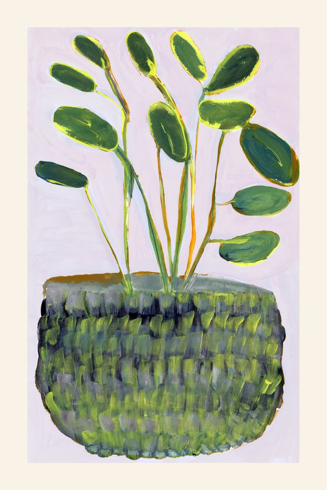 色鮮やかな鉢植え 作： 