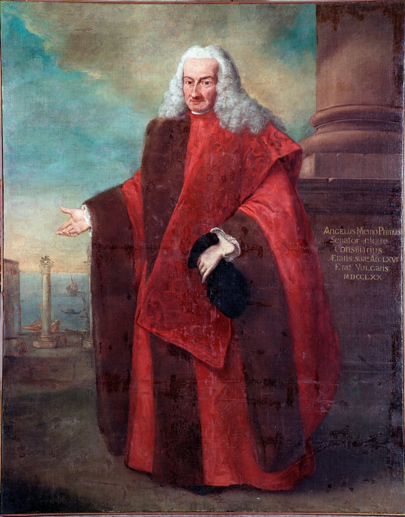 ヴェネツィア共和国元老院議員アンジェロ・メンモ1世の肖像 アレッサンドロ・ロンギ（17331813）作 1770 Sun 181x143