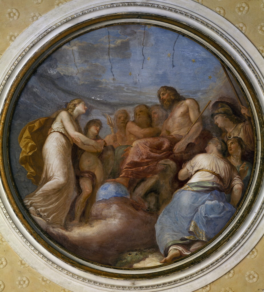 アンドレア・アッピアーニ（17541817）が描いたトンド（イタリア、モンツァのヴィラ・レアレにて