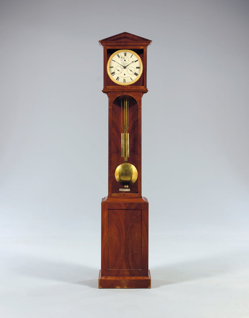 均時差と完全なカレンダーを備えた1か月のbodenstanduhr、1806                                    アート作品の設定をする