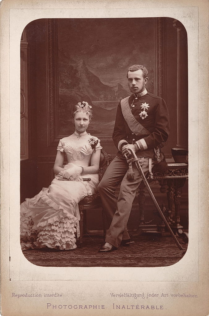 ルドルフ皇太子とベルギーのステファニー王女、1880 年。
