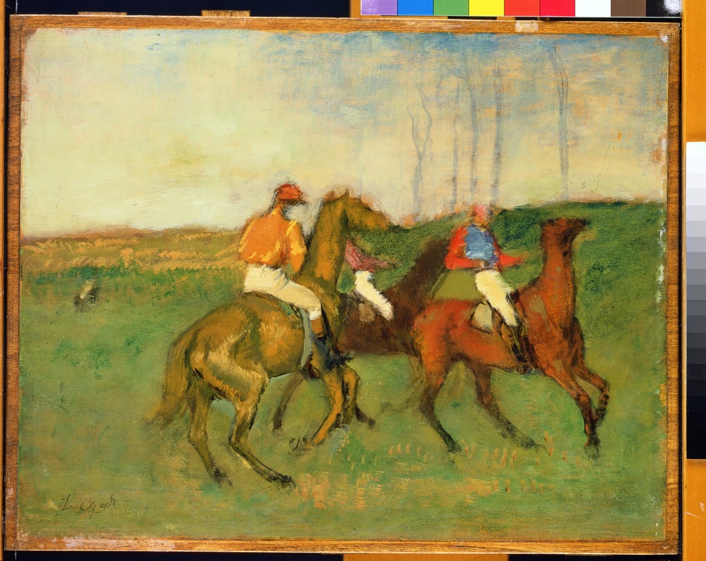 騎手と競走馬、c.1890-95