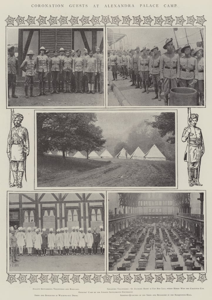 アレクサンドラパレスキャンプでの戴冠式のゲスト