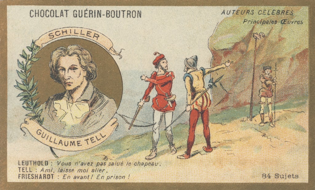 フリードリヒ・フォン・シラー（17591805）、ドイツの詩人、劇作家、作家、「ギヨーム・テル」の作者、ドラマ（1804）