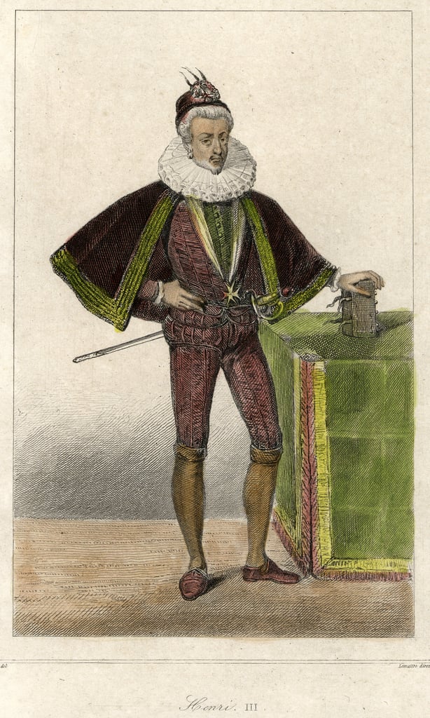 フランス王ヘンリー3世（1551 1589）の肖像。