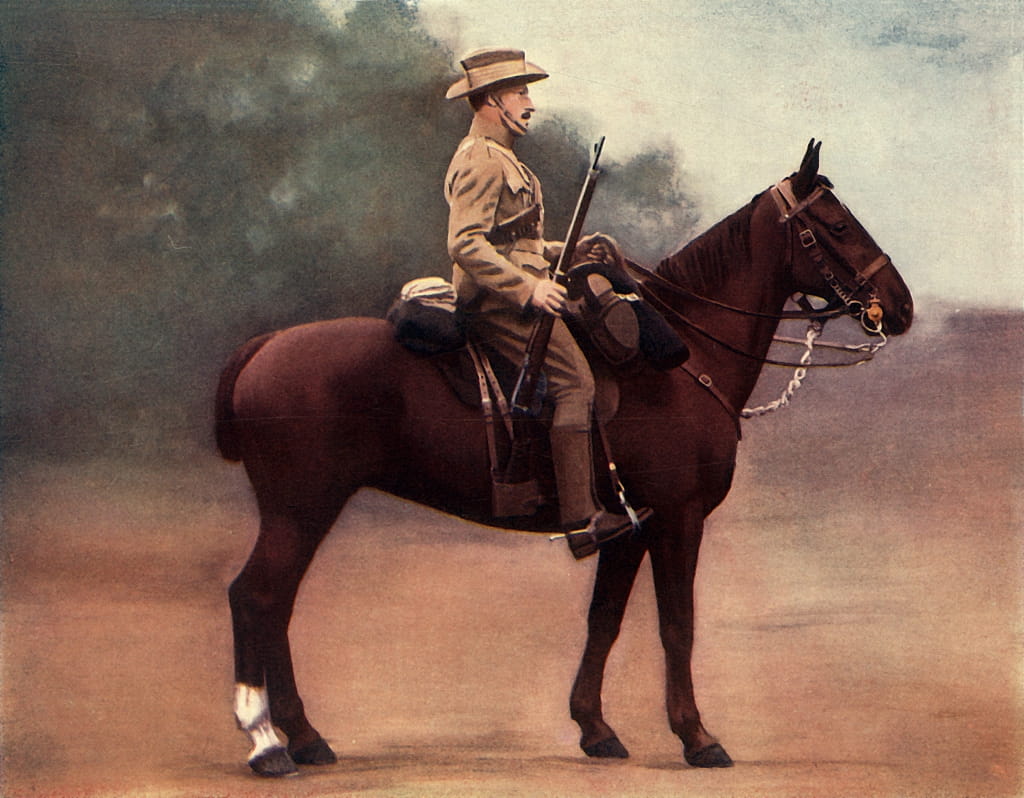 「帝国ヨーマン軍曹」、1900 年。                                    アート作品の設定をする