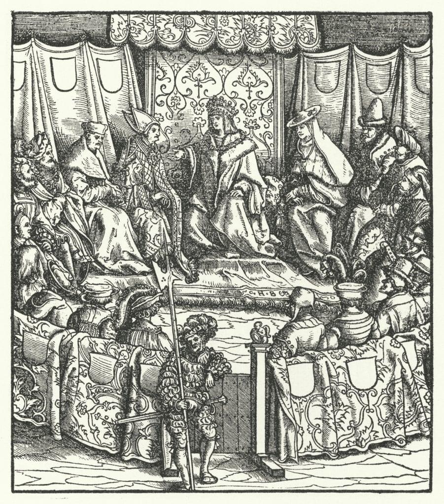 神聖ローマ皇帝マクシミリアン1世とハンガリー人との交渉の様子