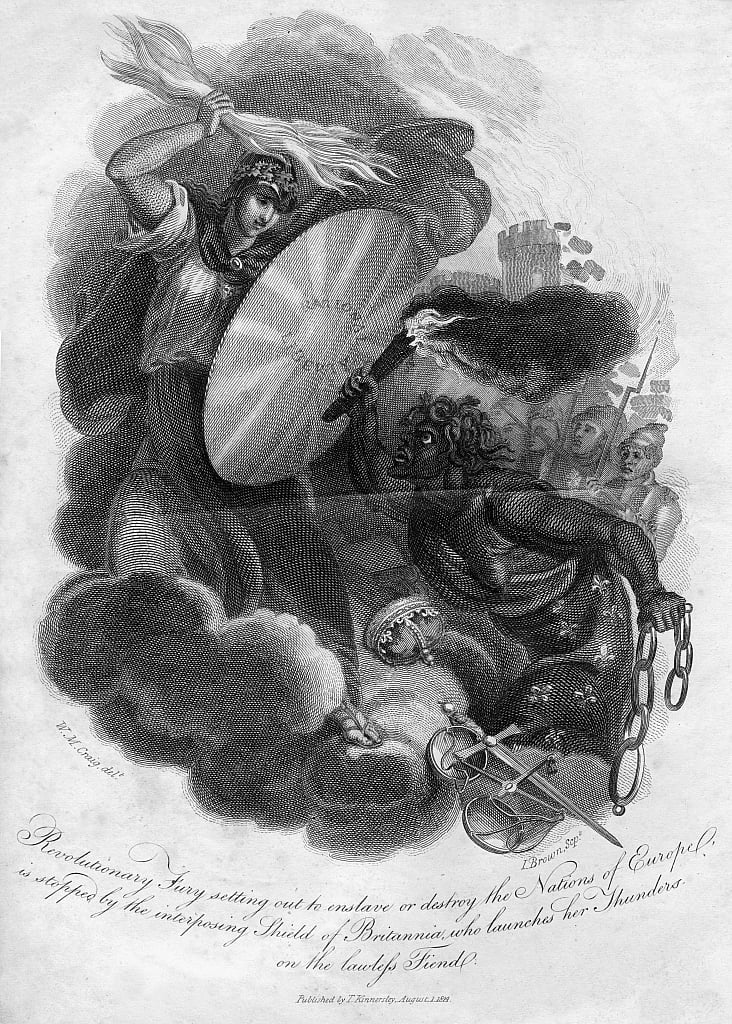 1816年、ヨーロッパの国々を奴隷化または破壊しようとする革命的な激怒。