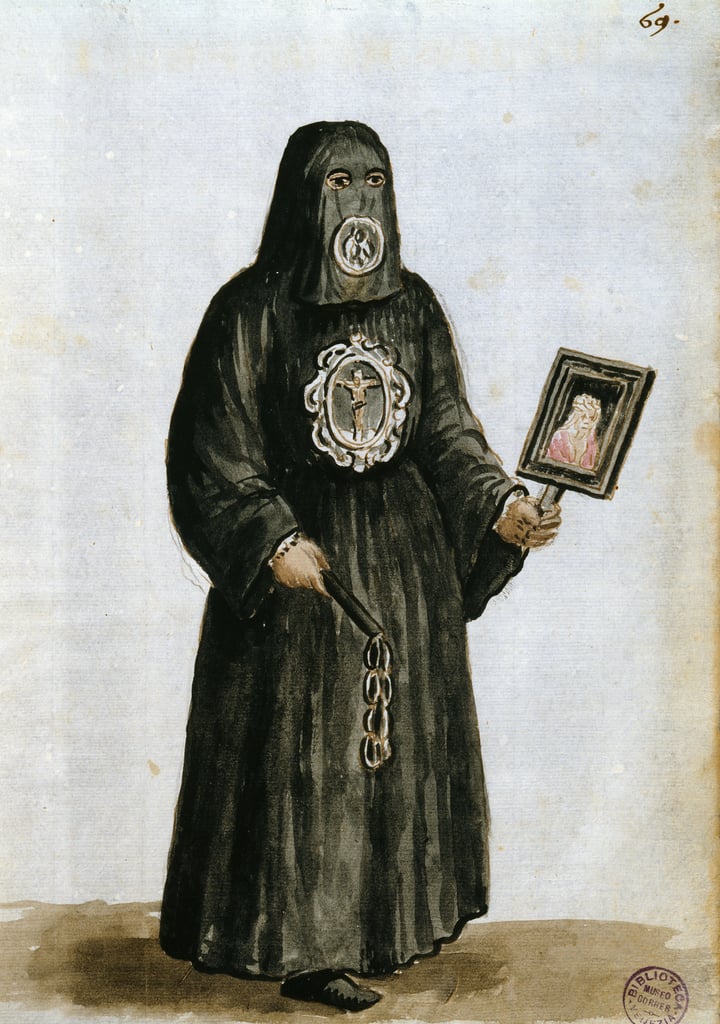 ヴェネツィアの聖ファンティーノのレイドギルドのガーディアンのローブ（ペンとインク、紙のトイレ）