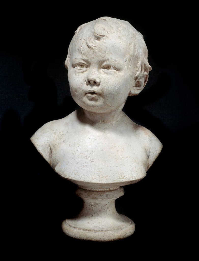 Sabine Houdon at the ten months Jean Antoine Houdon (1741-1828) による石膏の胸像 1788年 Paris, Musee du Louvre                                    アート作品の設定をする