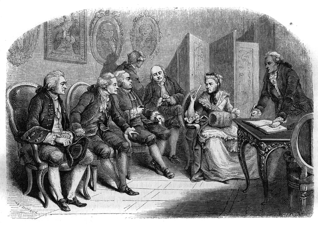 マリー・アンヌ・ダブレット（ペルシャのダブレット）の文学サロン