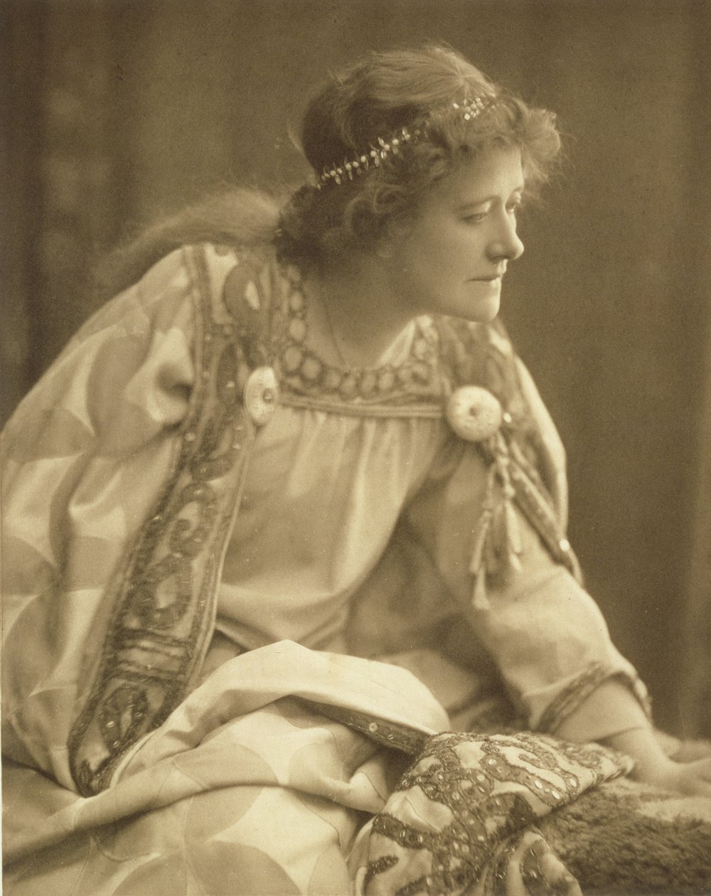 ウィンドウ＆グローブによる写真の後、コーデリアとしてエレンテリー（1847-1928） 作： 不明