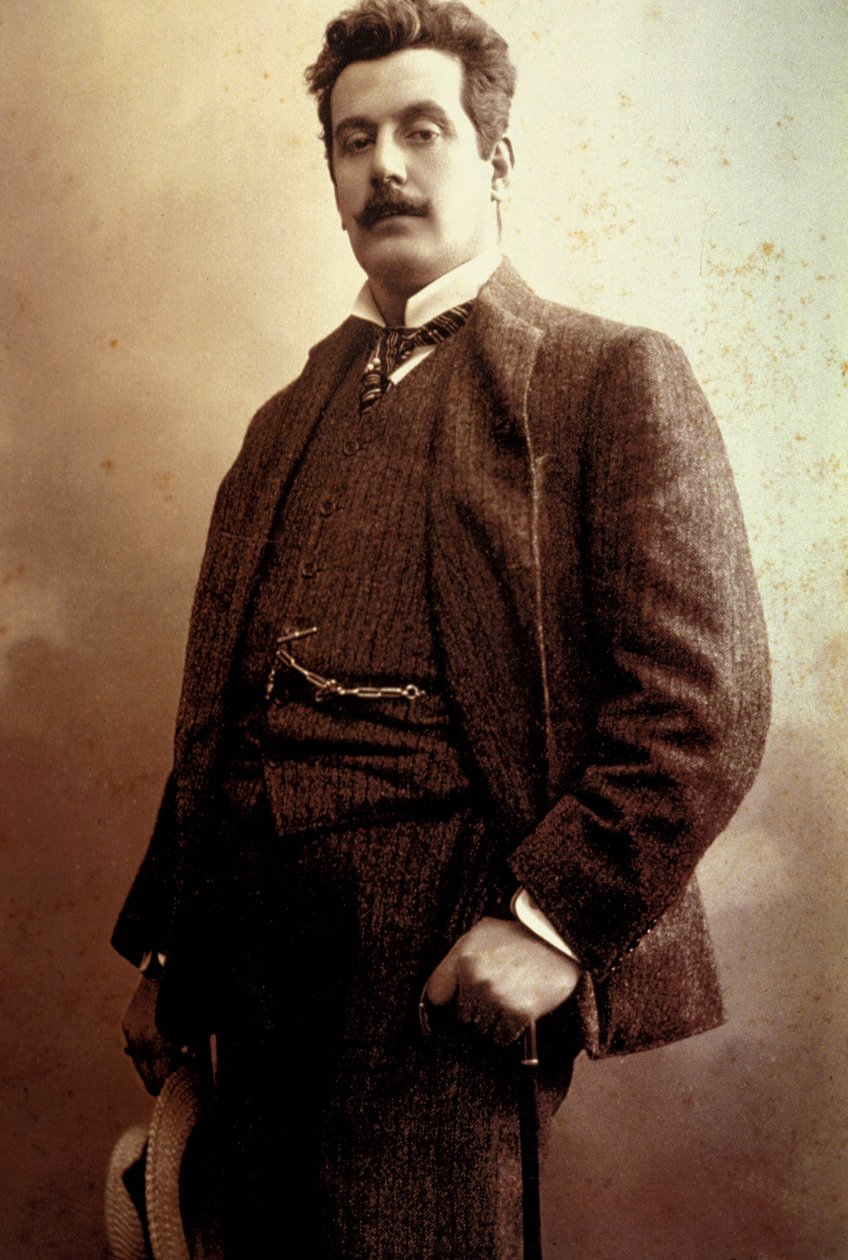 1900年のジャコモプッチーニ（1858-1924） 作： 不明
