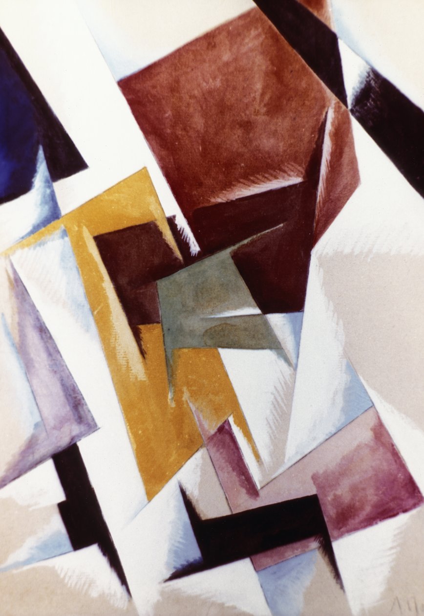 空間力の構築（1921）リュボフポポヴァ（1889〜1924）による絵画。 作： 不明