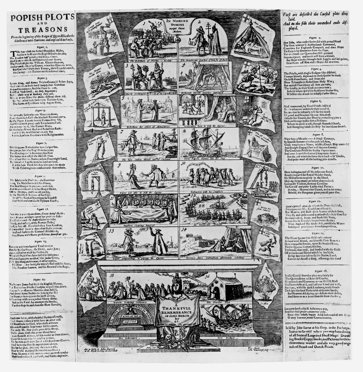 コーネリスダンケルツ（c.1603-56）が刻印した、エリザベス女王の治世の初めからのポピッシュプロットと理由 作： 英語学校