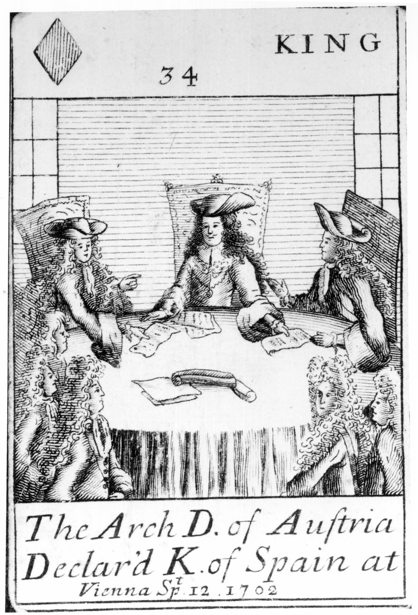 オーストリアの大公がスペインでウィーンの王を宣言、1702年9月12日 作： 英語学校