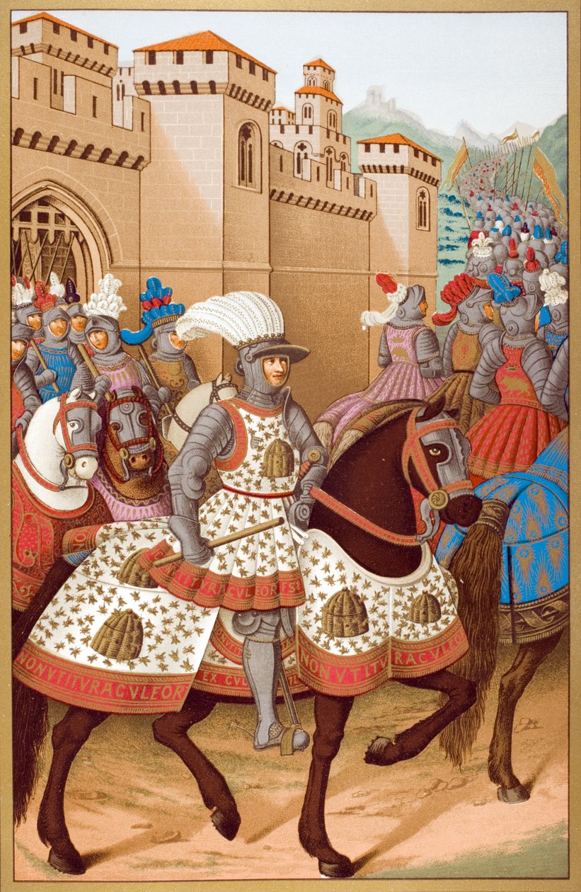 1507年4月24日、ルイ12世（1462-1515）と彼の軍隊がアレクサンドリアを去る。 作： フランス語学校