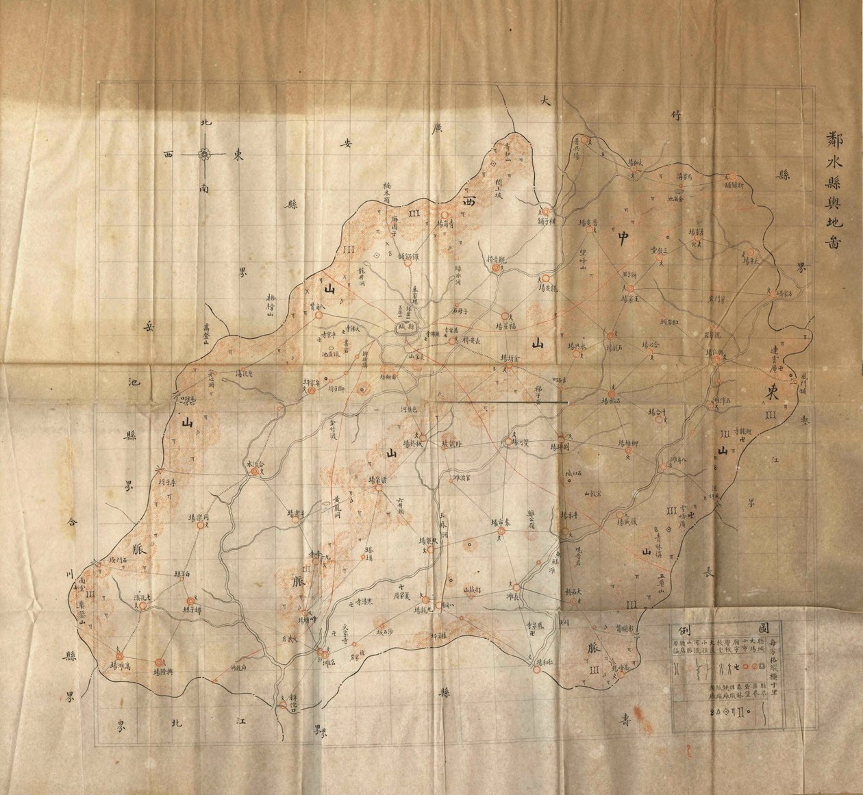 臨水県の地図 作： 不明不明