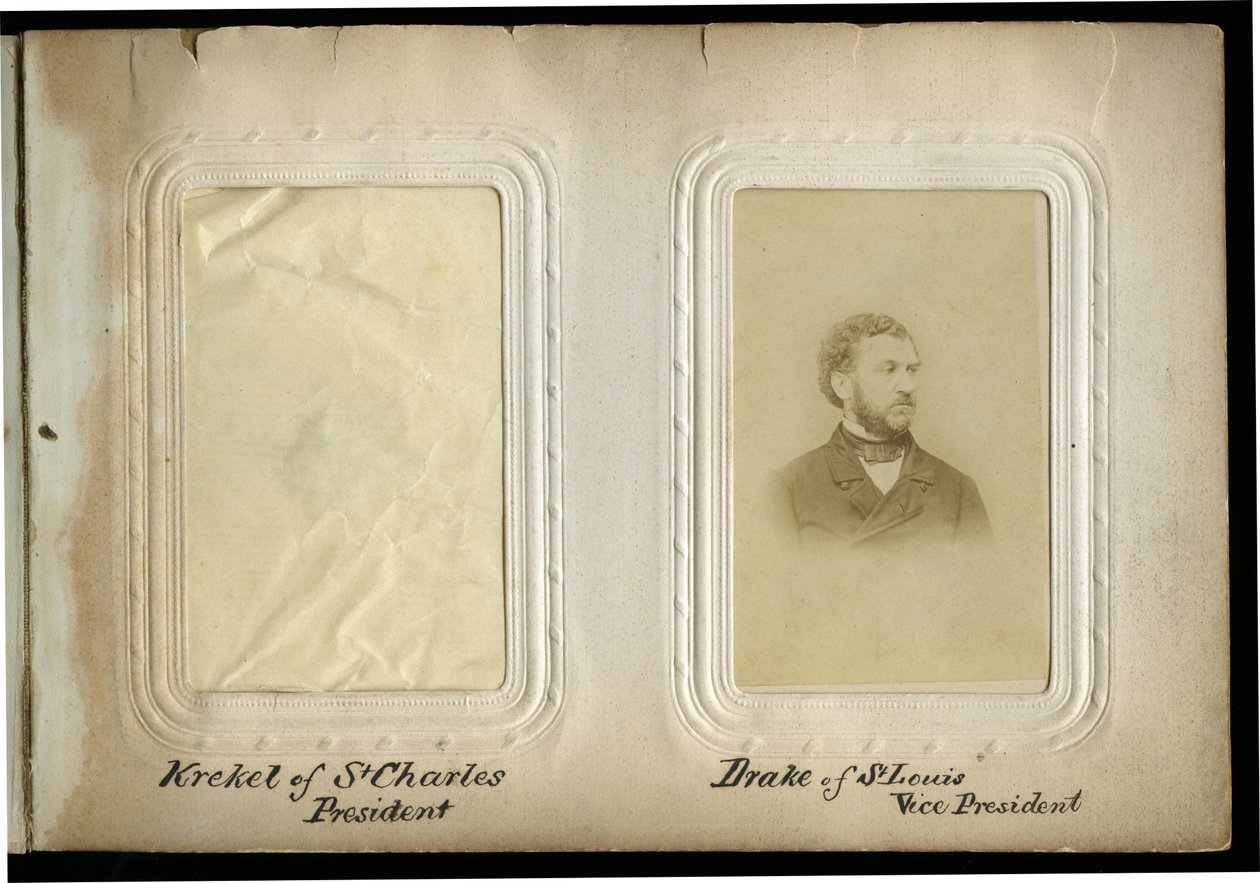 1865年のミズーリ州憲法会議、チャールズD.ドレイクとのアルバムページ 作： 不明