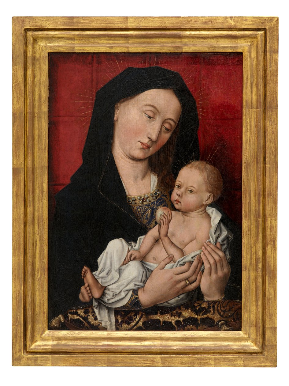 Virgem e Menino (óleo sobre painel) 作： フレマールの達人