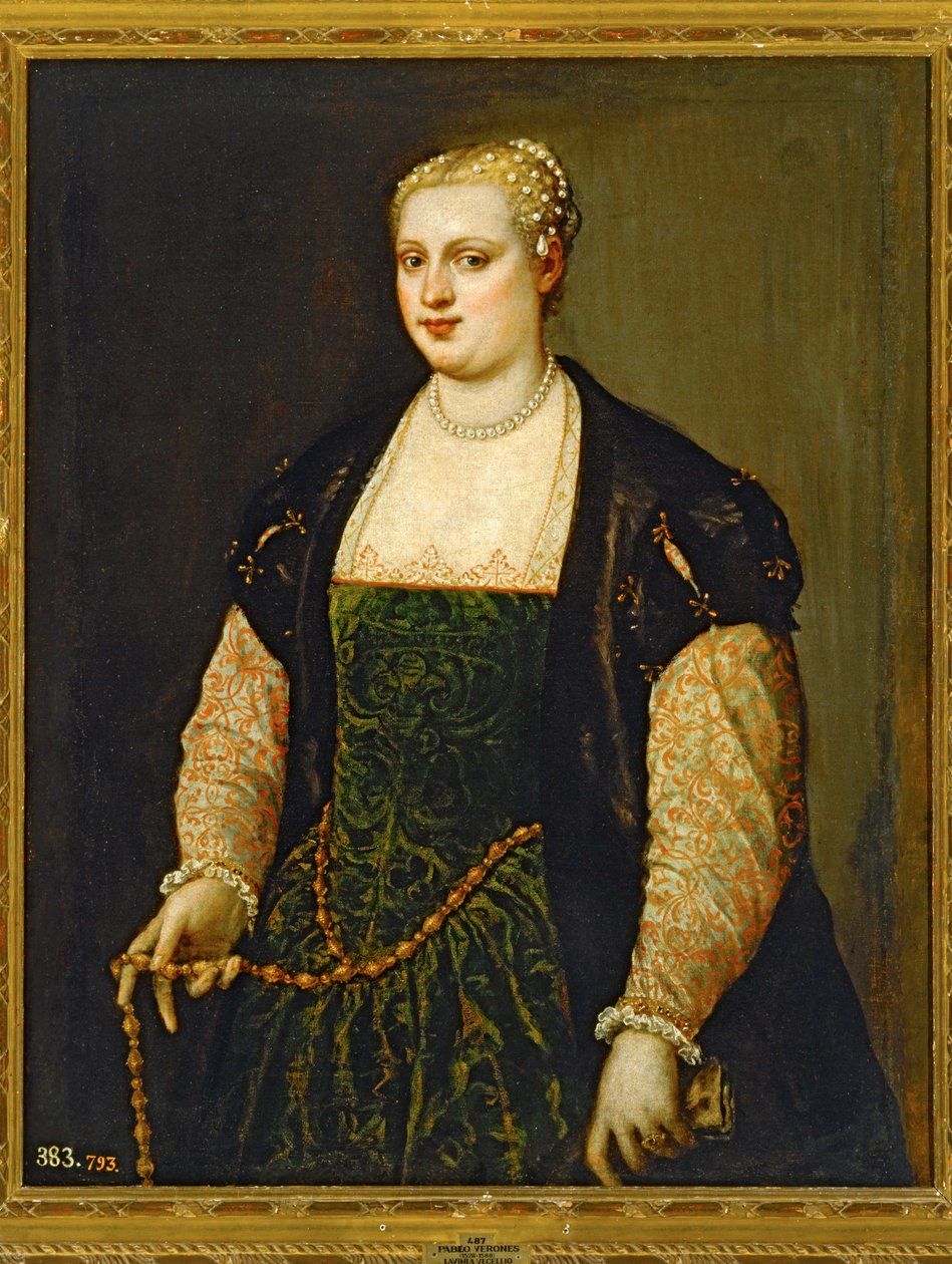 ラヴィニア・ヴェチェリオ...（キャンバスに絵） 作： (1528-88) ヴェロネーゼ