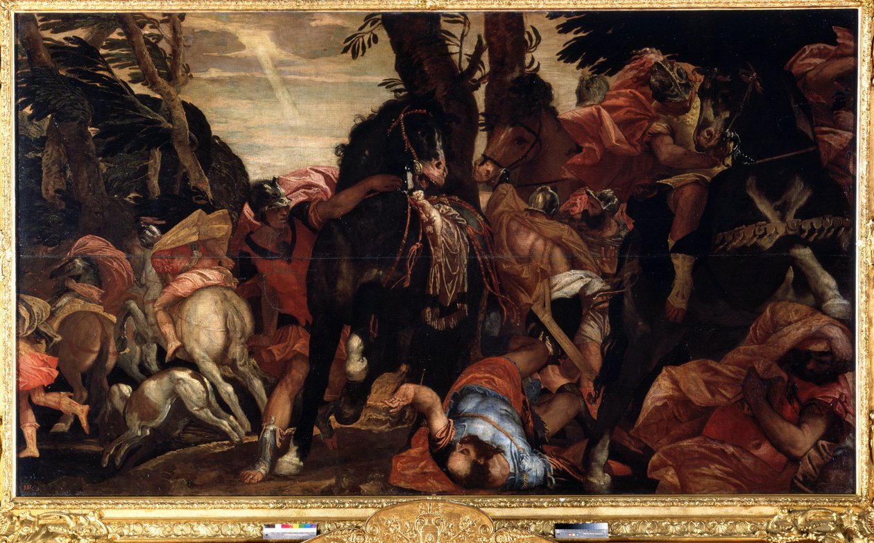 聖パウロの回心 (聖パウロの回心)。 パオロ ヴェロネーゼ (1528-1588) の絵画。 キャンバスに油彩 作： ヴェロネーゼ