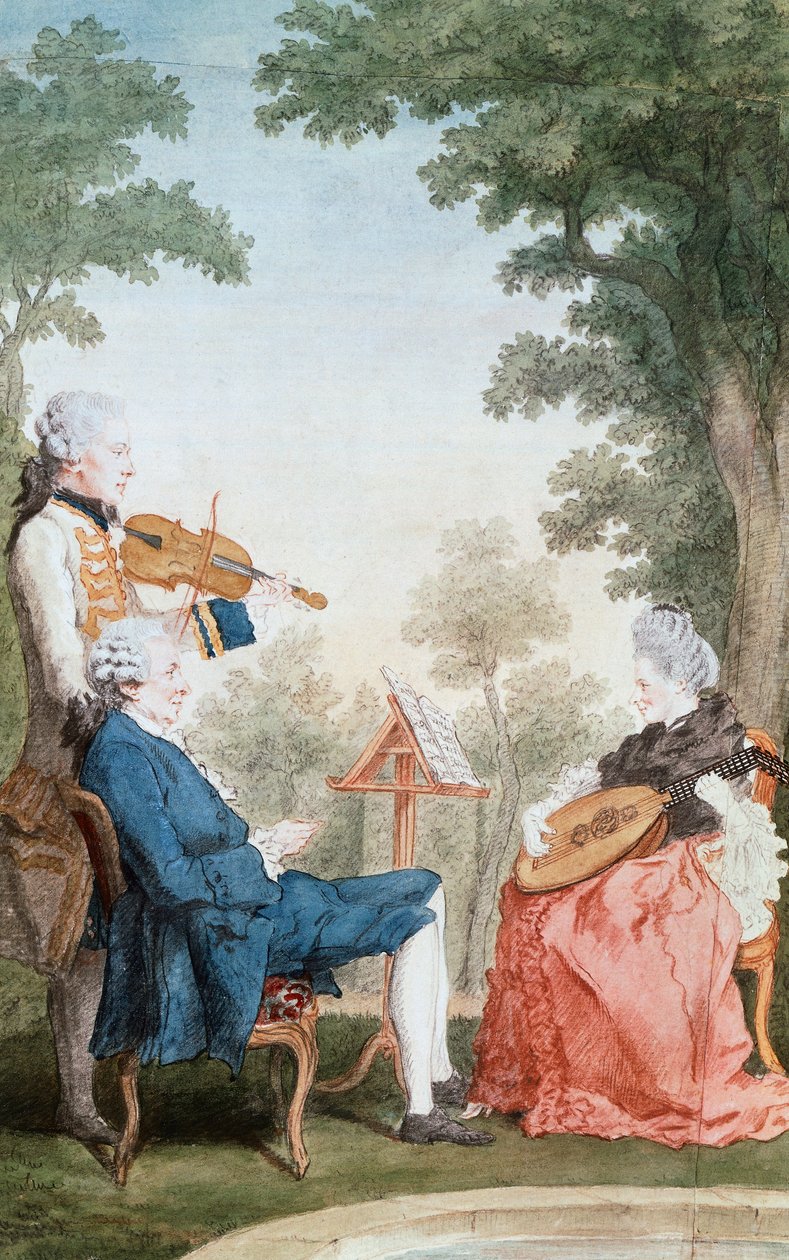 ルイ・ド・カルモンテル（1717-1806）作「クロワズマーレのムッシューとマドモアゼル」、油彩・キャンバス。フランス 作： カルモンテル