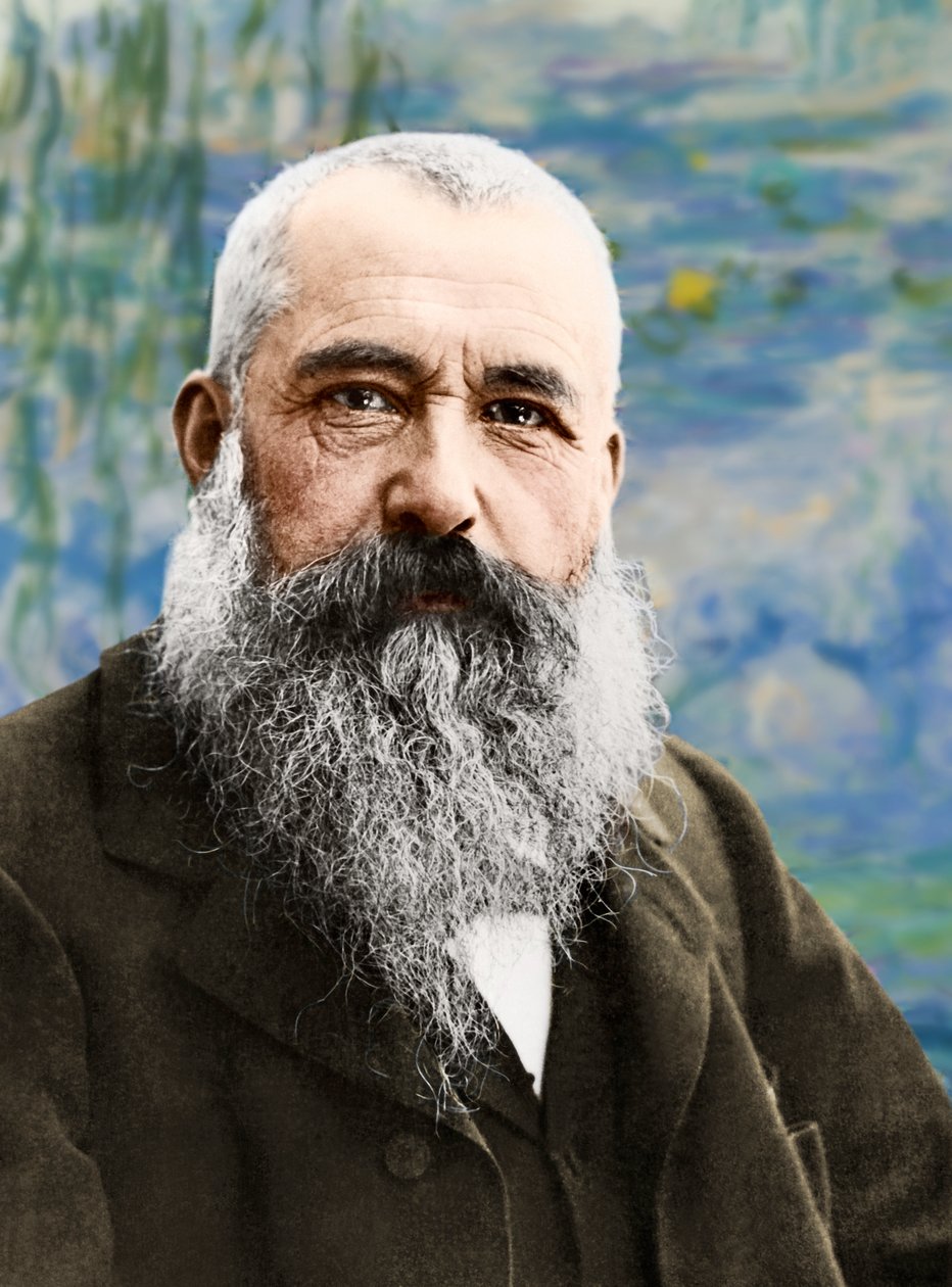 クロード・モネの肖像、1899年頃（写真） 作： ナダール