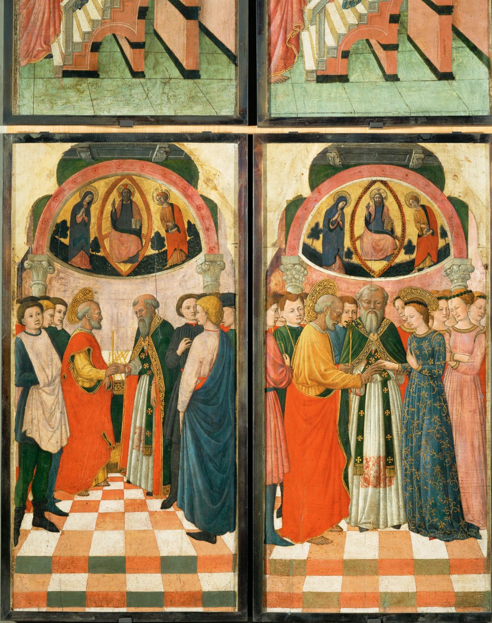 聖母の生活から12のシーン... 作： (活動時期 1463 年頃 - 1490 年頃) ヴィルテンのマスター