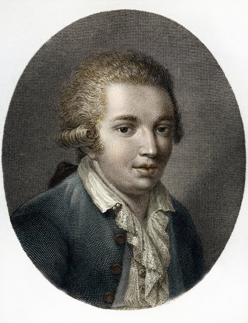Retrato do compositor italiano Domenico Cimarosa (1749-1801) (Retrato de Domenico Cimarosa (1749-1801), compositor italiano) Coleção particular 作： (後)イタリア学校