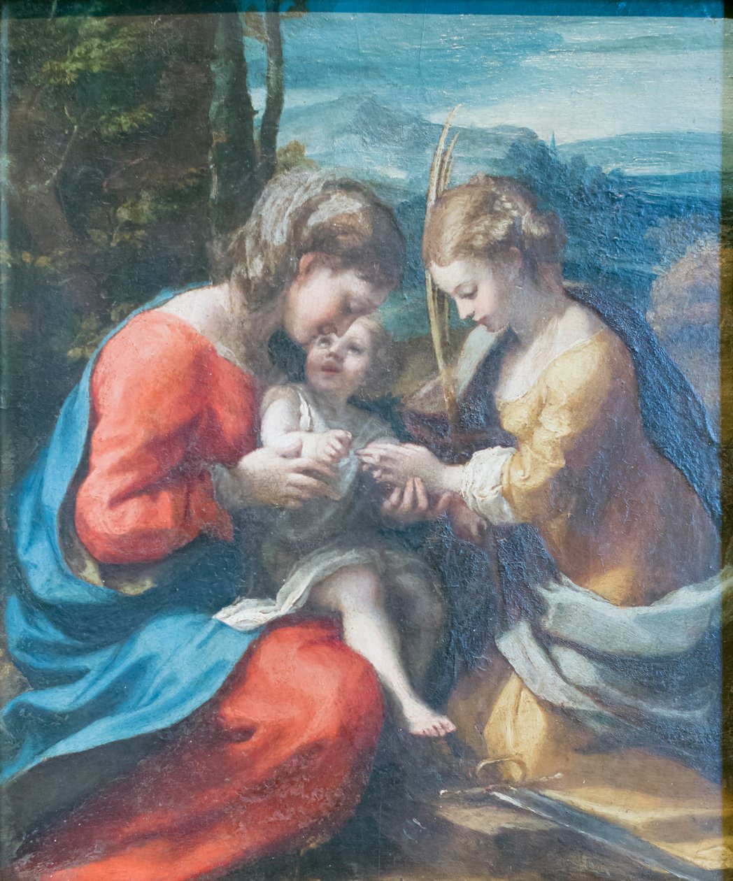 聖カタリナの神秘的な結婚 作： (c.1489-1534) コレッジョ