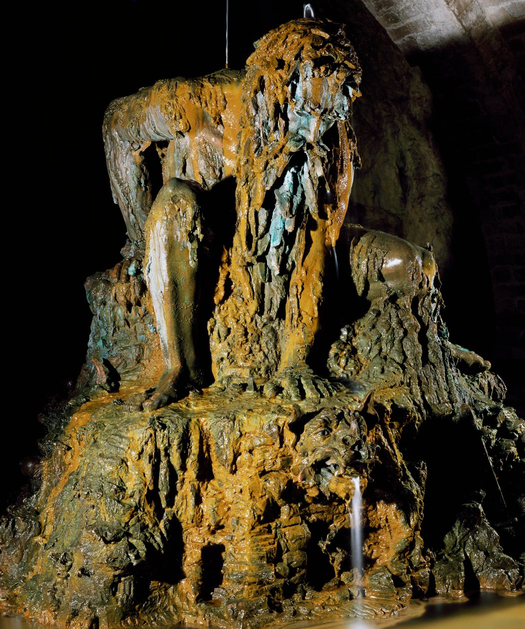 アペニンの巨像、イタリア、トスカーナ州のデミドフ荘の庭にある建築家